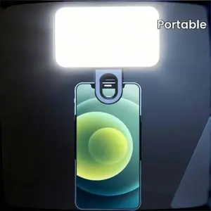 Portable Mini Clip-on Computer Fill Light - Compact LED Light for Mobile Phone, Cellphone Photography - Adjustable Brightness and Angle for Selfies and Videos, LED fill light mobile selfie light computer video conference fill light, Selfie Led Lights