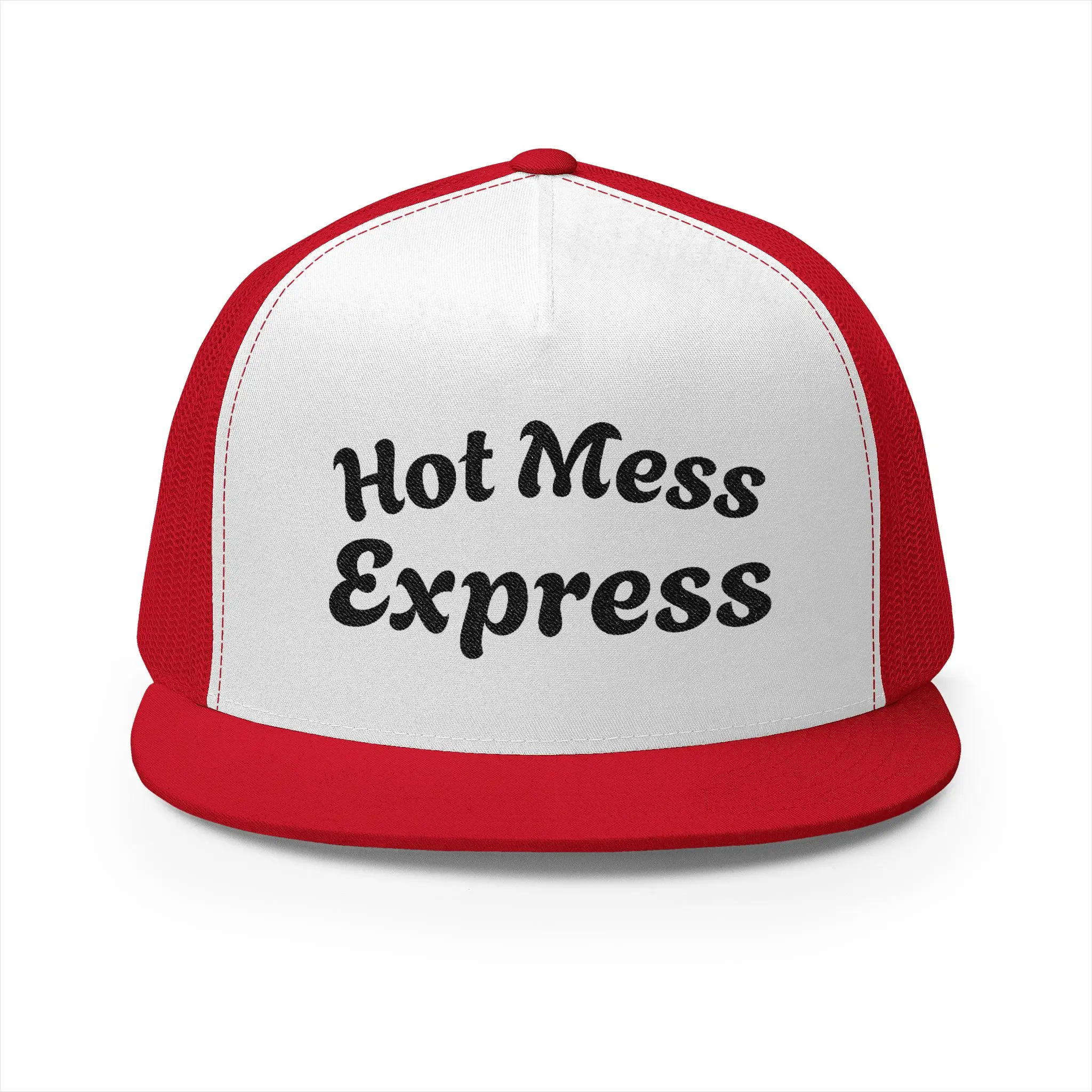 Trucker Cap — "Hot Mess Express" Embroidered Patch Hat