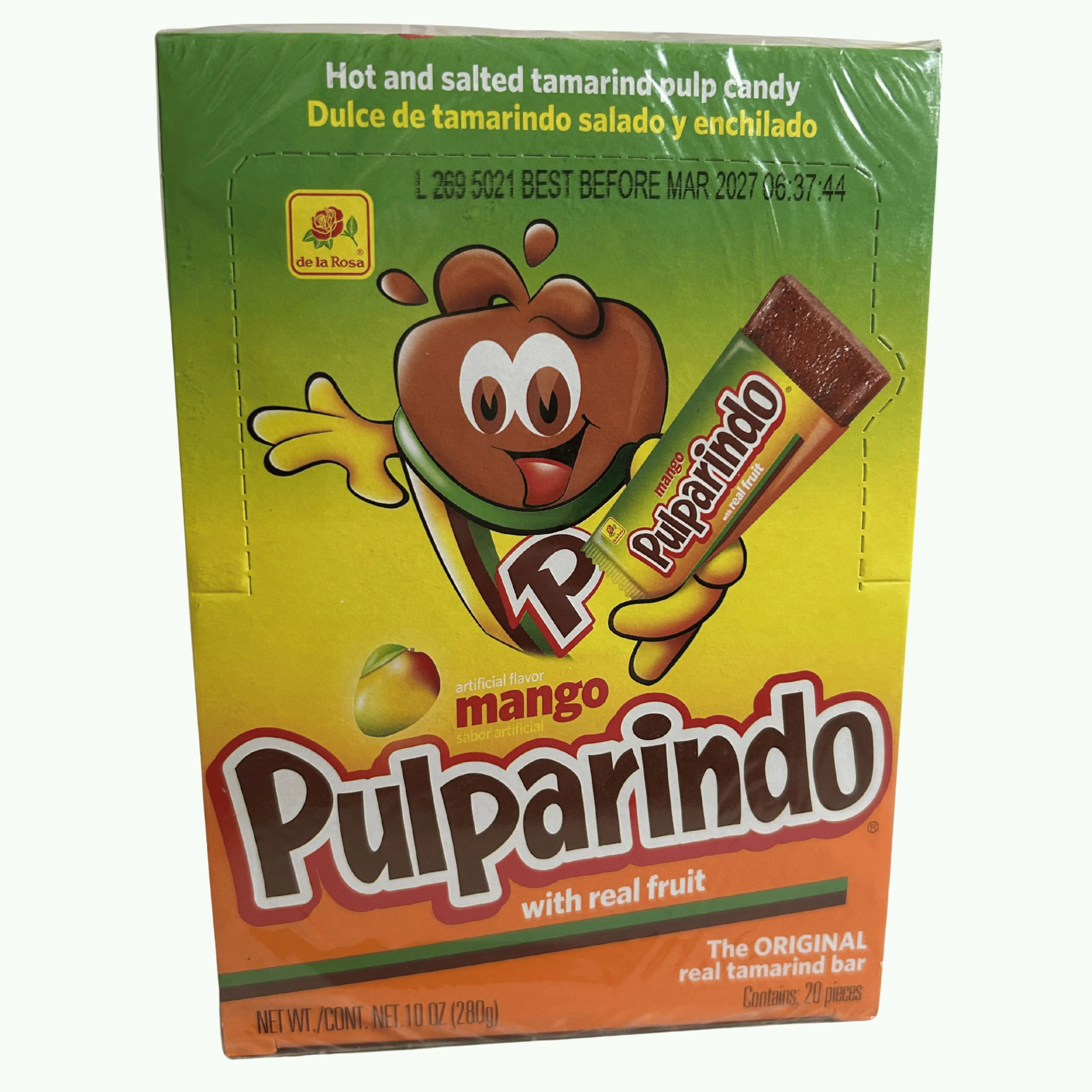 Pulparindo Mango Spicy Tamarind Candy – Sweet, Tangy & Fiery Mexican Treat, 20 Count