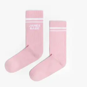 Women's Logo Sport Striped Socks — Bleached Mauve
