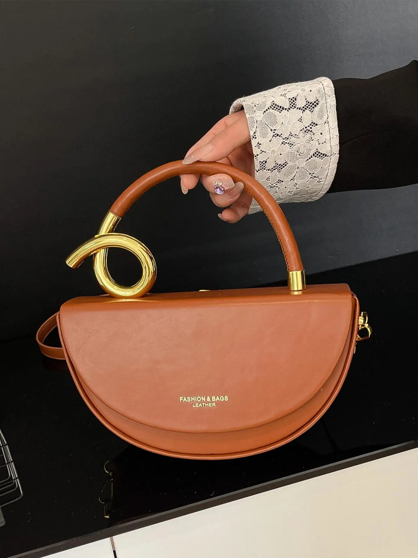 Women's Fashionable Solid Color Handbag, Casual Versatile Crossbody Bag for Daily Commuting, Party, Date, Shopping, High-end Commuter Bag