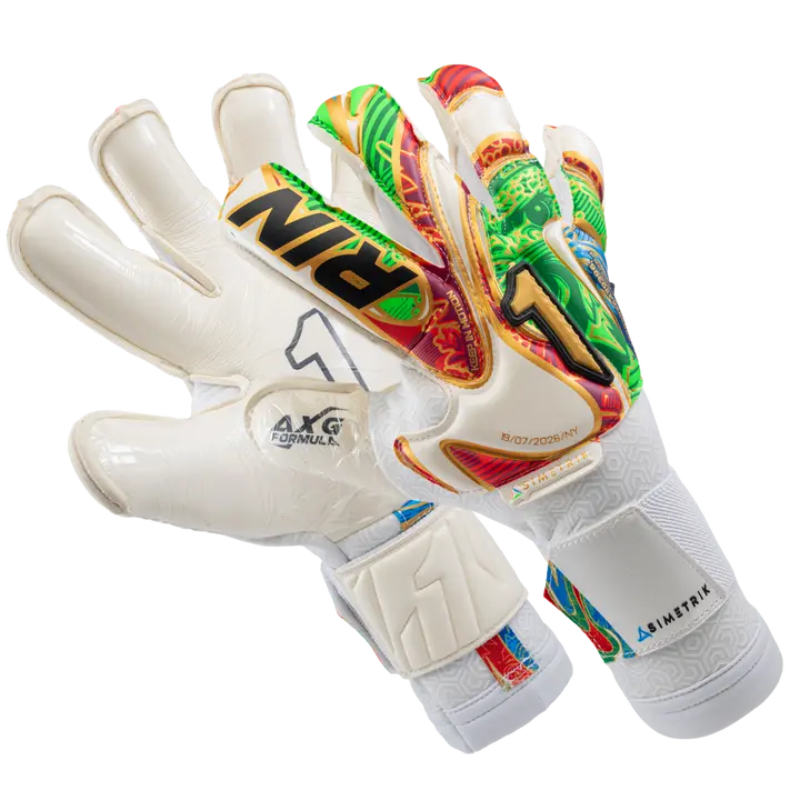 Rinat Asimetrik Pro Special Edition Goalkeeper Gloves, Featuring German AXG Palm for Sports & Outdoor Use