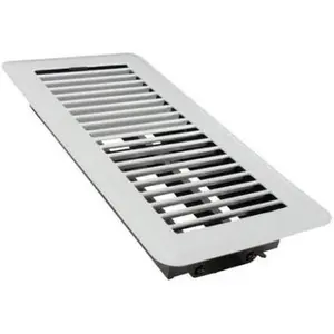 TRUEaire Mobile Home Floor Register 4 x 10 White
