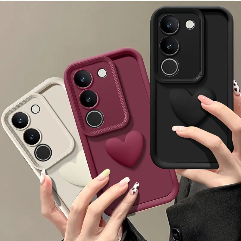 Phone Case - 3D Heart-Shaped Full Protective Case Compatible with Galaxy S20/S21/S22/S23 Ultra, Suitable for Samsung S26,S26PLUS,S26ULTRA,S25,S25PLUS,S25ULTRA,S24,S24FE,S24PLUS,S24ULTRA,A54,A53,A52,A36,A35,A34,A33,A17,A16,A15,NO, Designed to Prevent Drops