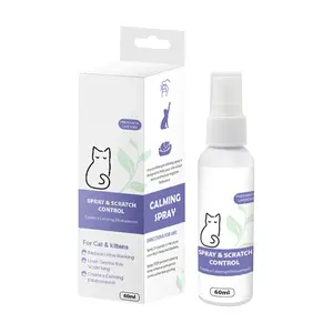 Cat Calming Spray | Pheromone Formula for Anxiety, Stress & Travel | Soothes Kittens & Adult Cats | 60ml