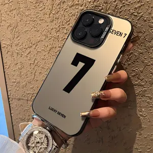 Sleek Number 7 Graphic Protective Phone Case For IPhone  17 Pro Max Plus Air/11/12/13/14/12 Pro Max/11 Pro/14 Pro/15 16 - Shockproof & Scratch Resistant - For iPhone Users - Perfect Gift for Birthday, Girlfriend, Boyfriend