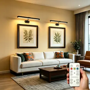 USB Rechargeable Wall Art Light, Remote Control Painting Lamp, Led Decoration Lamp, Ideal for Murals, Gallery Art, Portraits, Wall Decor, Artistic Lighting