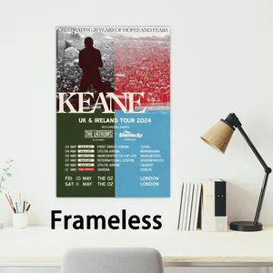 K-KeaneS Poster Modern art 2D Band poster, suitable for bedroom living room decor. Vibrant colors, clear images ideal Album for home office Rock decor.