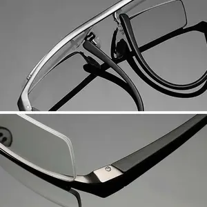 fashion frame Half Frame Reading Glasses for Men and Women Blue Light blocking Lightweight Computer Readers with Portable Case
