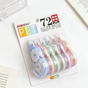 6-Pack Compact Color Correction Tape Set, Large Capacity, No Residue, School Office Essential, Fun Stationery for Students, Portable Fix-It Tool