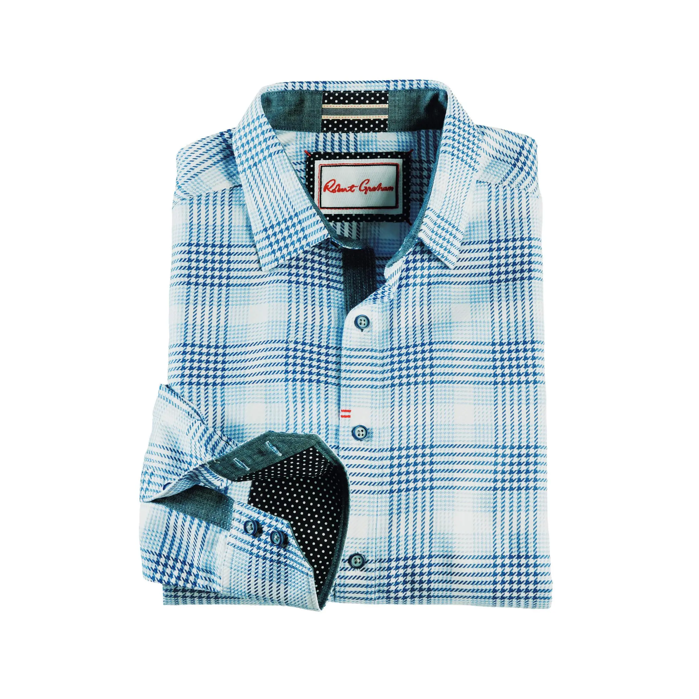 Robert Graham Long Sleeve Delford Houndstooth Twill Shirt