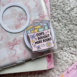 Oops I Bought More Books MagSafe Phone Grip – Cute Book Tote Magnetic Stand, Funny Reader Accessory, Gift for Book Lovers, Ideal Gifts