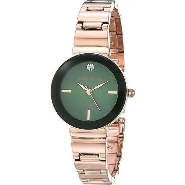 Anne Klein Genuine Diamond Dial Ladies Watch AK/2434GNRG