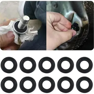 10PCS Oil Plug Plug Gasket Replace OEM#12616500,Sealability M12 Drain Plug Plug Washer Reduced Oil Leakage,Securely Plug Plug Gasket Compatible With Buick,Cadillac,GMC,Chevrolet (M12)