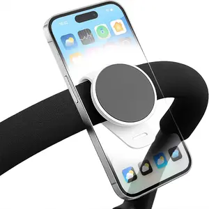 Universal Magnetic Phone Holder for Stroller, Adjustable Shoulder Strap, Stable & Safe, Compatible with Fitness Equipment, Shopping Carts, Cell Phone Mount
