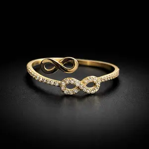 abby luxury jewelry anillo doble signo infinito