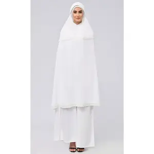 Maghrib Modest Lace Khimar Prayer Dress For Women