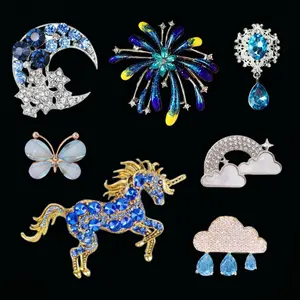 Metal Brooch - Live Mix- Mixed Craft Embellishment Pack for Journals & DIY Crafts – Metal, Resin, Rhinestones & Artificial Flowers Assortment for Scrapbooking, Resin Art & Decoration