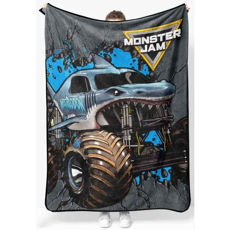 Jay Franco Monster Jam Megalodon Throw Blanket - TikTok Shop