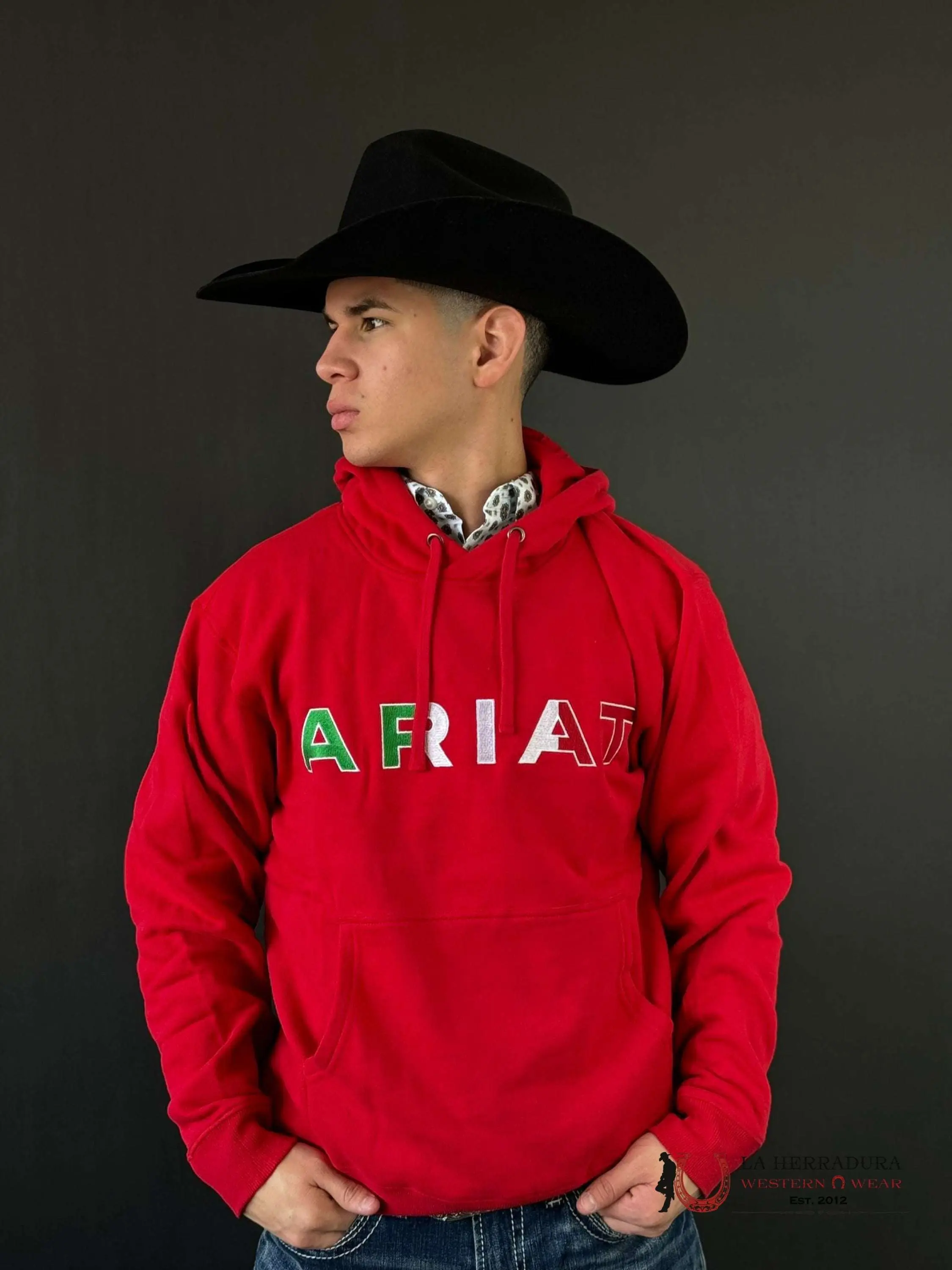 ARIAT MEXICO HOODIE RED INDPDT SMU 10043101 ARIAT MEXICO HOODIE RED INDPDT SMU 10043101