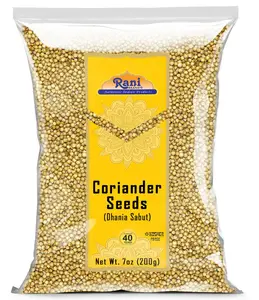Rani Coriander (Dhania) Seeds Whole, Indian Spice 7oz (200g) ~ All Natural ~ Gluten Friendly | NON-GMO | Kosher | Vegan | Indian Origin