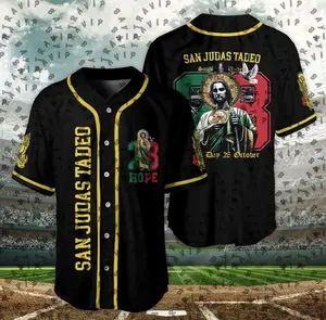 Celebrate St. Jude's Feast Day Oct 28, San Judas Tadeo Baseball Jersey, San Juditas Hope, Sanjuditas Baseball Jersey, Gift Sanjudas Tateo Mexcico Jersey for Men and Women