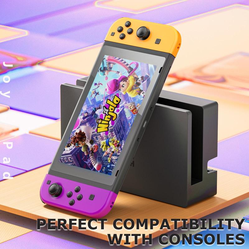 Joypad Controller for Switch, Wireless Joypad Replacement for Switch Controller, Left and Right Switch Joycons Support Dual Vibration/Wake-up Function/Motion Control switch joycons