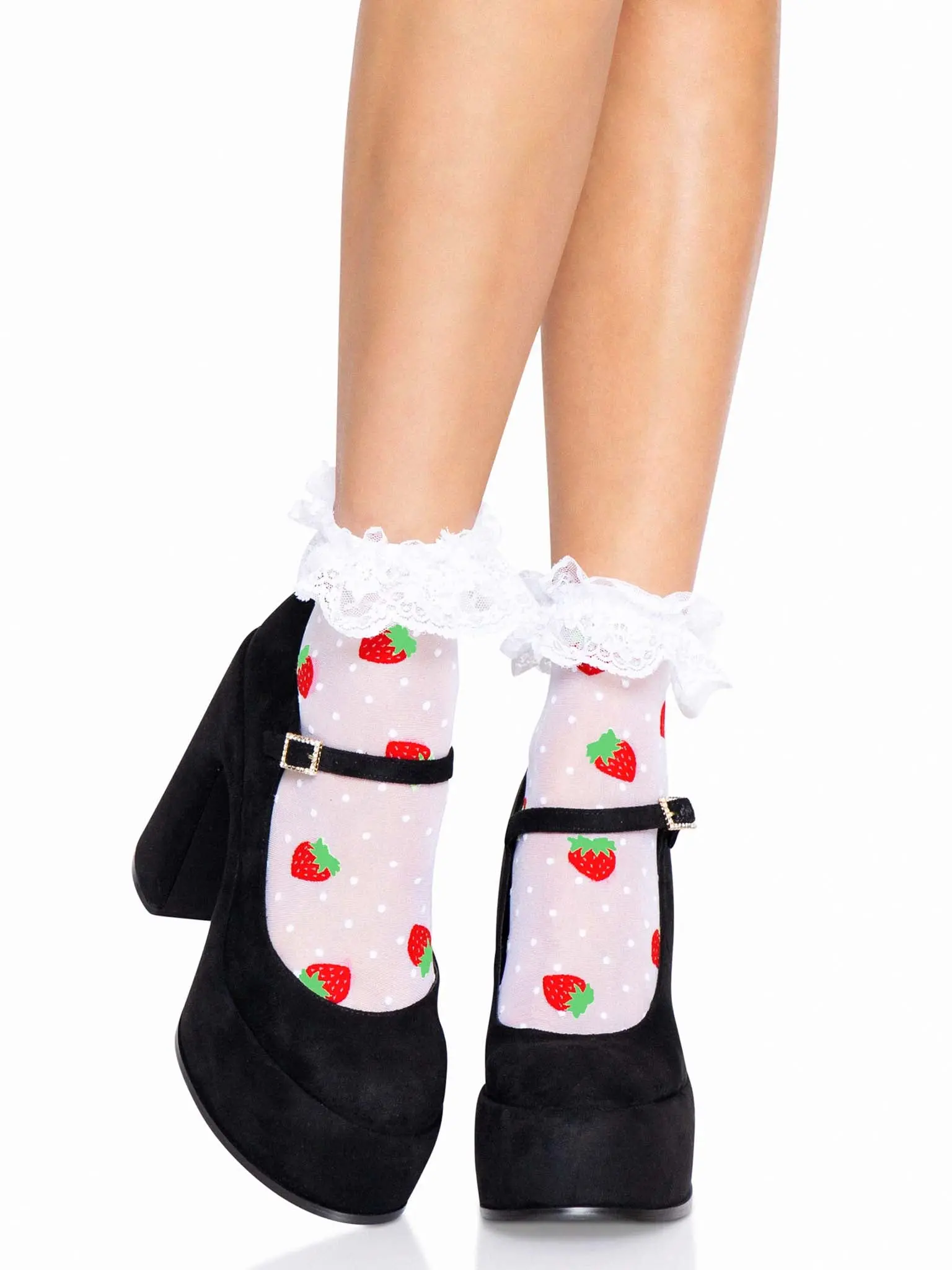 Strawberry Ruffle Anklets - Perfect for Adding a Touch of Sweetness to Your Outfit