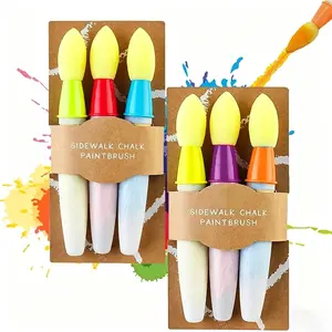 6 Pcs Childrens Chalk Brush Kits Sidewalk Chalk Paint ' s Craft Scrapbooking Brushes for Creative Painting Painting Set