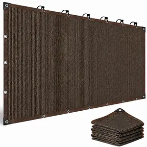 Outdoor Sun Shade Sails - 90% Sunshade Privacy Screen with Grommets, UV Protection, Wind Block Cover for Balcony Fence, Railing, 1pc Sun Shade Sails for Patio Canopy, Garden Pergola, Outdoor Shade Sails