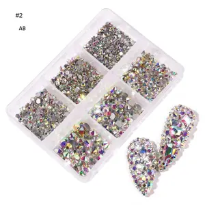 These Gold AB Rhinestones Make Any Nails Look Expensive – Flatback Crystal Gem Set