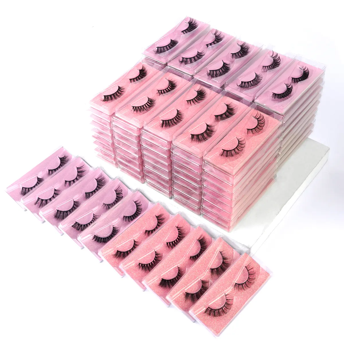 MAGEFY 100 Pairs False Eyelashes Lashes Extension Natural Curl Party Style Sister Share Package Wispy Hair Eye Lashes Pack#DealsForYouDays#SummerWins