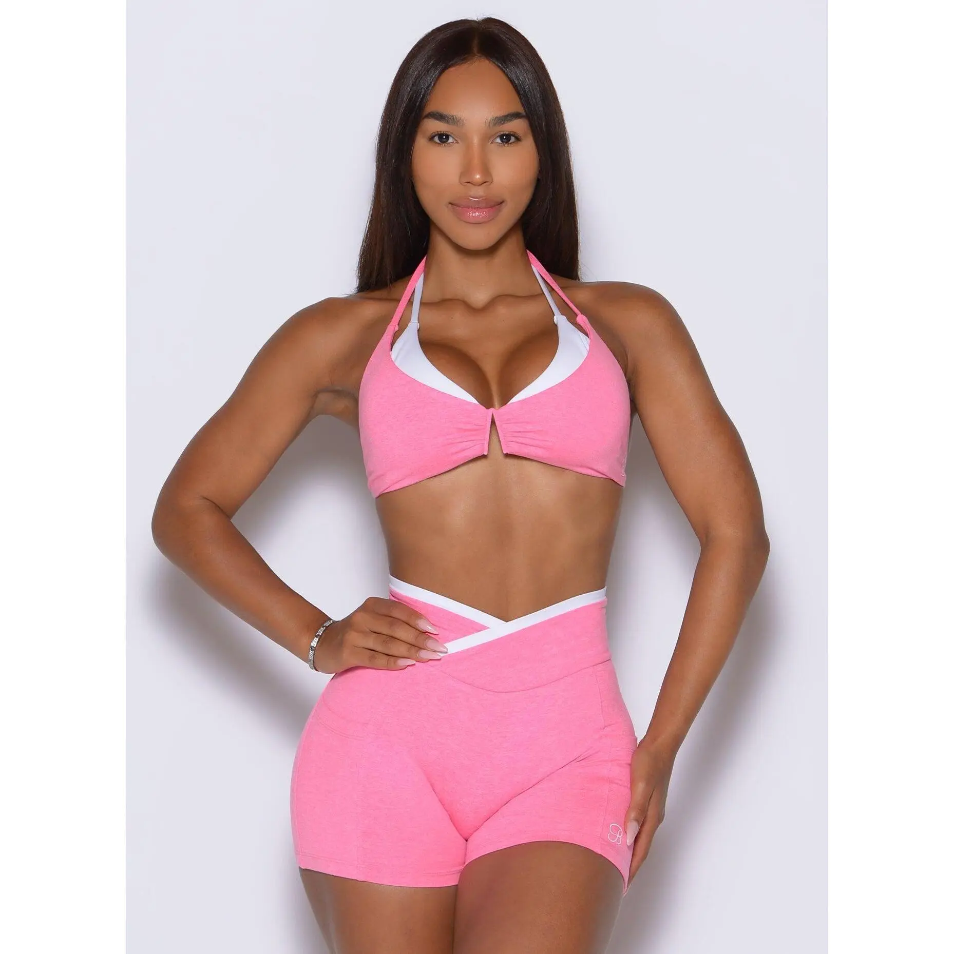 Contrast Voltage Sports Bra