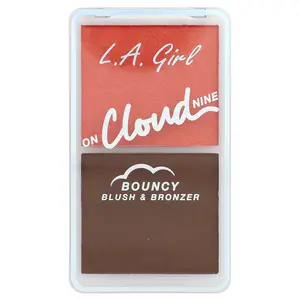 L.A. Girl On Cloud Nine, Bouncy Blush & Bronzer, GBL499 Coral Bliss, 0.21 oz (6 g)