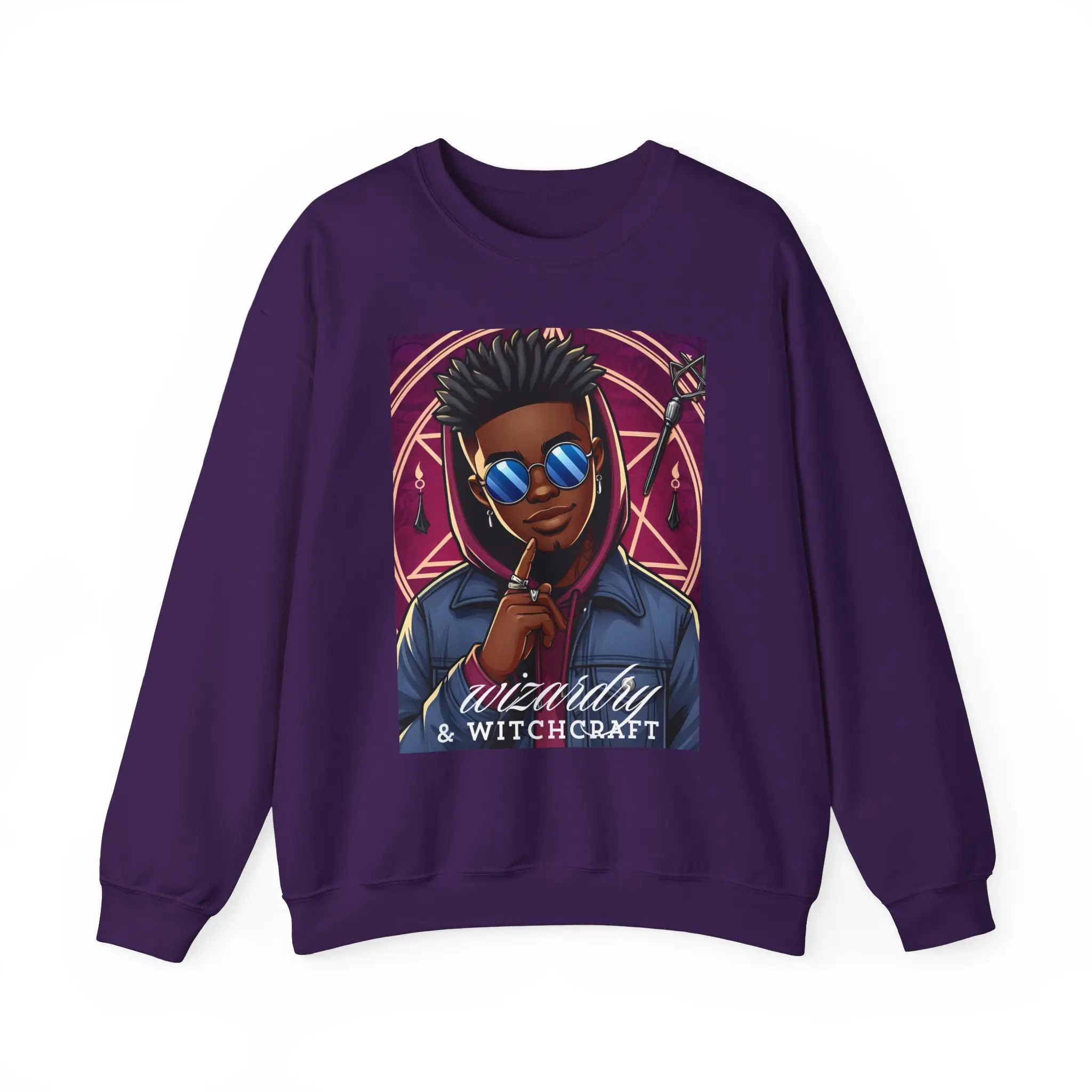 Wizardry and Witchcraft Sweatshirt, Magical Crewneck Jumper, Sorcery Pullover Top, Fantasy Apparel, Enchanting Spell Clothing