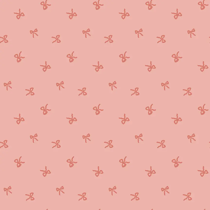 Fabric Riley Blake Pink Bows Sweet Cotton Tales Designer Flannel by the Quarter Yard F17510-PINK