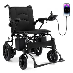 Adult Electric Wheelchairs: Foldable, Portable Mobility Scooters—Equipped with a remote control, an ergonomic adjustable backrest, and powerful dual motors