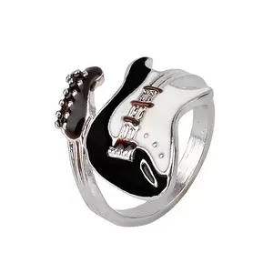 1pc Vintage Rock Music Adjustable Artist Style Ring - Fashion Costume Jewelry for Music Lovers, Unisex Daily Wear, Valentine's Day Gift, Artist Style Rings