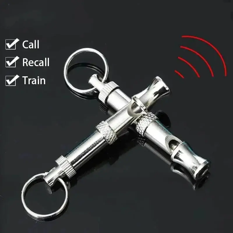 Ultrasonic dog training whistle, bark stopper, silent whistle, control tool, puppy training keychain, pet supplies