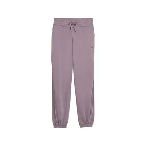 PUMA Womens Essentials Elevated Satin Sweatpants Casual - Purple