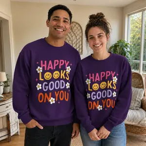 Smile | Happy Looks Good On You Crewneck