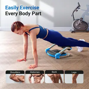 Sit Up Machine, Ab Machine, Adjustable Resistance, Automatic Rebound, Ab Crunch Machine For Stomach Workout, Ab Workout Equipment For Home Gym