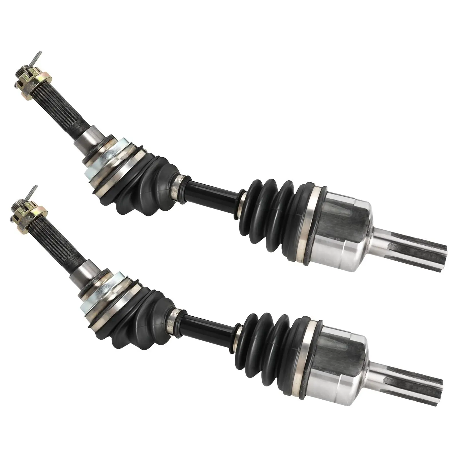 A Pair 4WD Rear Drive Shaft CV Axle Joint Assembly 4 Wheel Drive Half Shaft for DIY ATV UTV Go Kart Golf Cart Buggy Moped Dune Quad Beach Cart Lawn Mower Drift Trike 4 Wheeler Taotao Bull Coolster