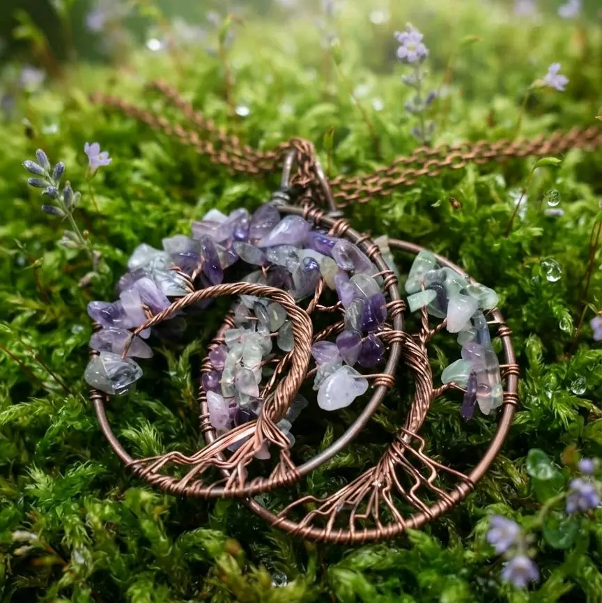 necklace  purple