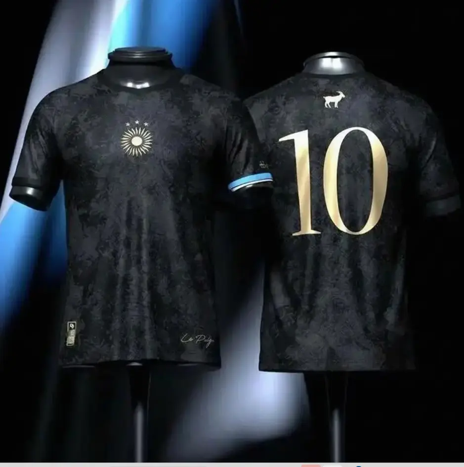 Premium El Pulga M10 #10 Edittion Black Color Soccer Jersey, Vintage Streetwear Soccer Jersey, Perfect Gifts, Gifts Boyfriend, Sports Top, Gym Athletic Clothes