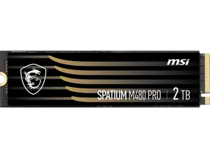 MSI SSD SPATIUM M480 PRO PCIe 4.0 NVMe M.2 2TB Internal Solid State Drive (SSD)