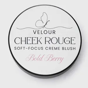 Velour Cheek Rouge: soft-focus creme blush for eyes lips and face, tallow makeup, tallow blush, natural ingredients
