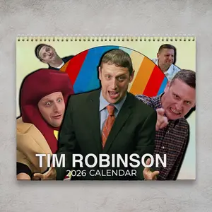 Tim Robinson Wall Calendar 2026, Funny Unique New Year Planner Christmas Gifts