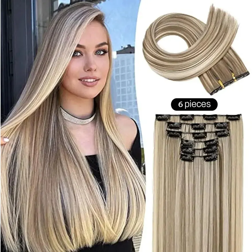 Clip in Hair Extensions Real Natural Hair Remy Straight Set 5&7 Pcs Brazilian Clip in Human Hair Extensions