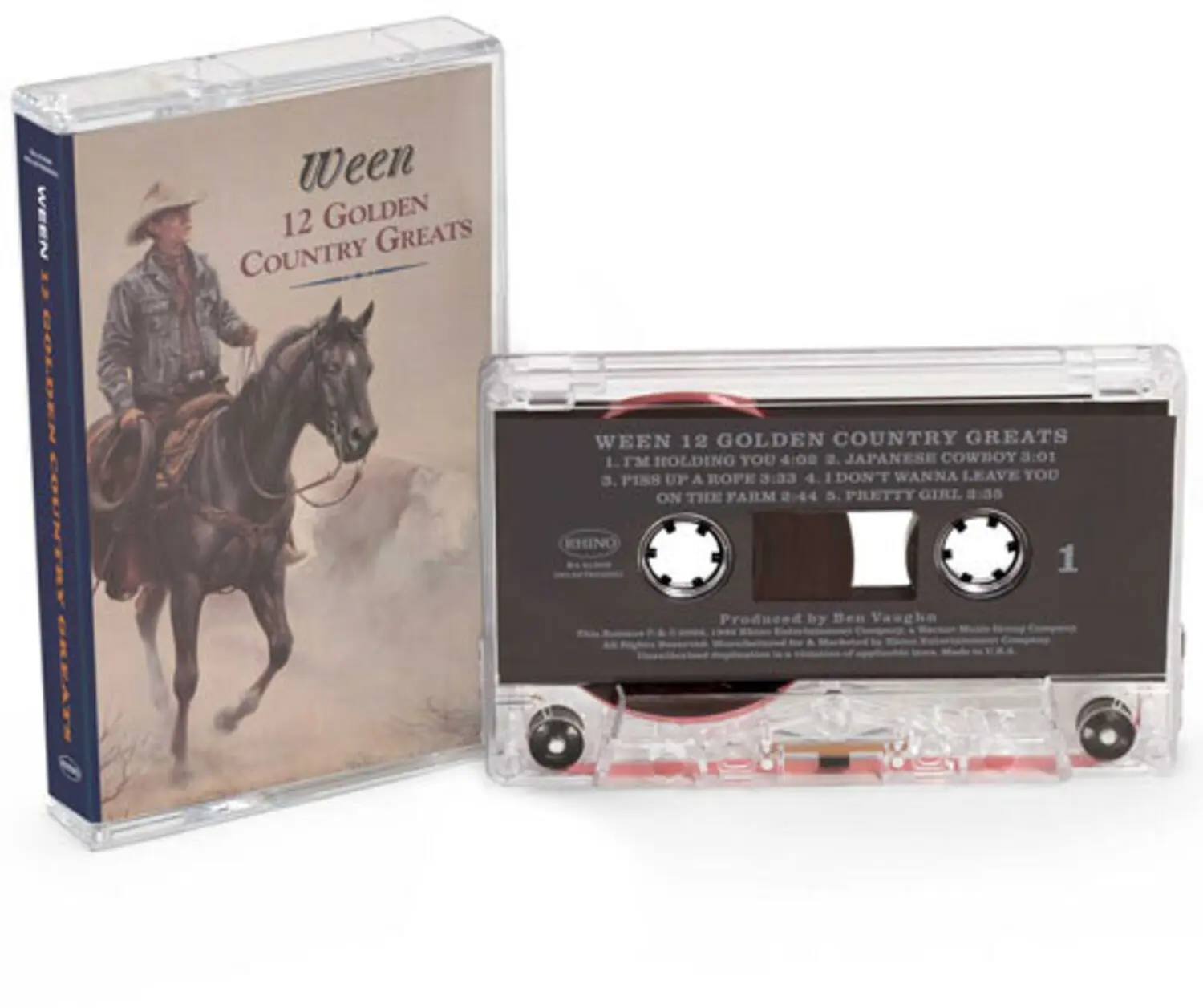 Ween Band - 12 Golden Country Greats English Music Cassette, Explicit, Rmst, Audio Tape with Full Track List